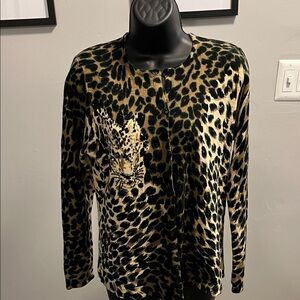 Leopard Print Women's Sweater